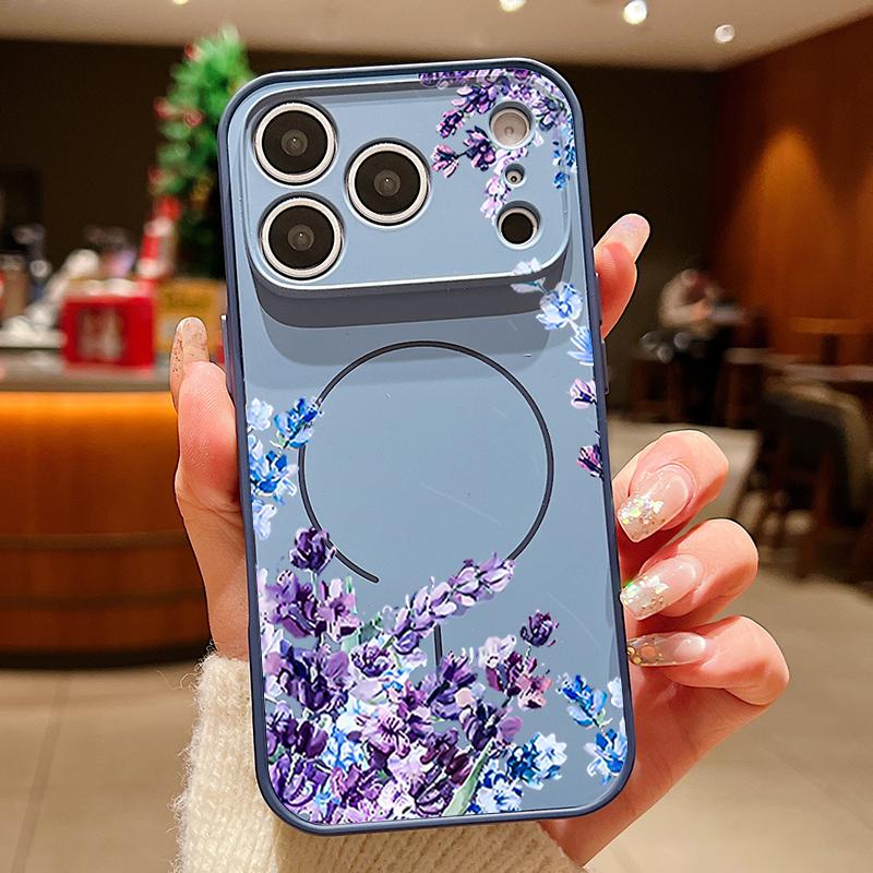 Чехол в простом стиле с узором в виде сердца для iPhone 17 Pro Max, магнитный для Magsafe, гибридная тонкая матовая крышка для iPhone 16 15 14 13 Pro Max