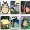 Рамка из цельного дерева, аниме-постеры Тоторо Studio Ghibli, настенная художественная картина, холст, картина, постер и принт, скандинавское современное украшение для гостиной, дома