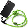 Protective Case - BOOLING - for Samsung Galaxy S23+ - Shockproof Silicone - Detachable Lanyard - Black Green