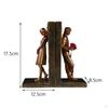 Decorative Bookends Creative Book Holder Organizer Support Couple Statue Figurine Resin