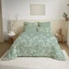Complete Reversible Duvet Cover Pack for 180 X 200 Cm "King Size" Bed Landscape Mint