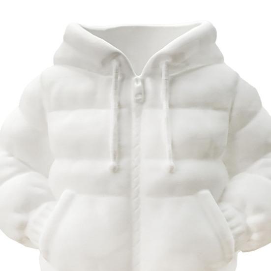 Pen Holder for Desk Down Jacket Shape Pencil Cup Multi-functional Makeup Brush Holder Desktop Organizer for Home Office School Supplies