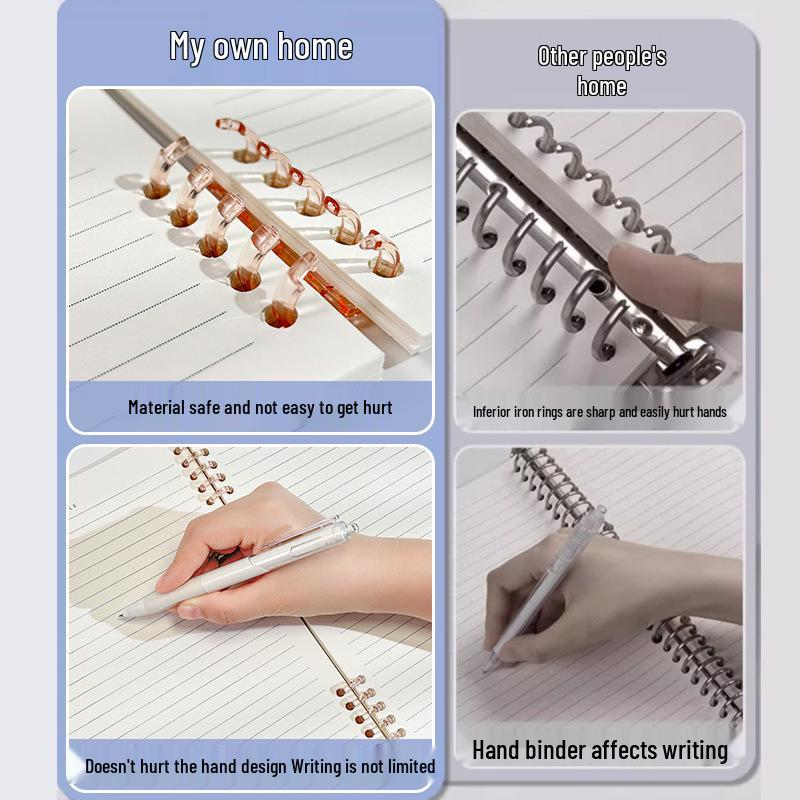 Блокнот А5 на отрывных листах с горизонтальными линиями - Не царапающийся, Простой студенческий дизайн