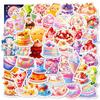 50 Cute Dessert Stickers Cartoon Cute Naughty Food Dessert Milk Tea Baking Ice Cream