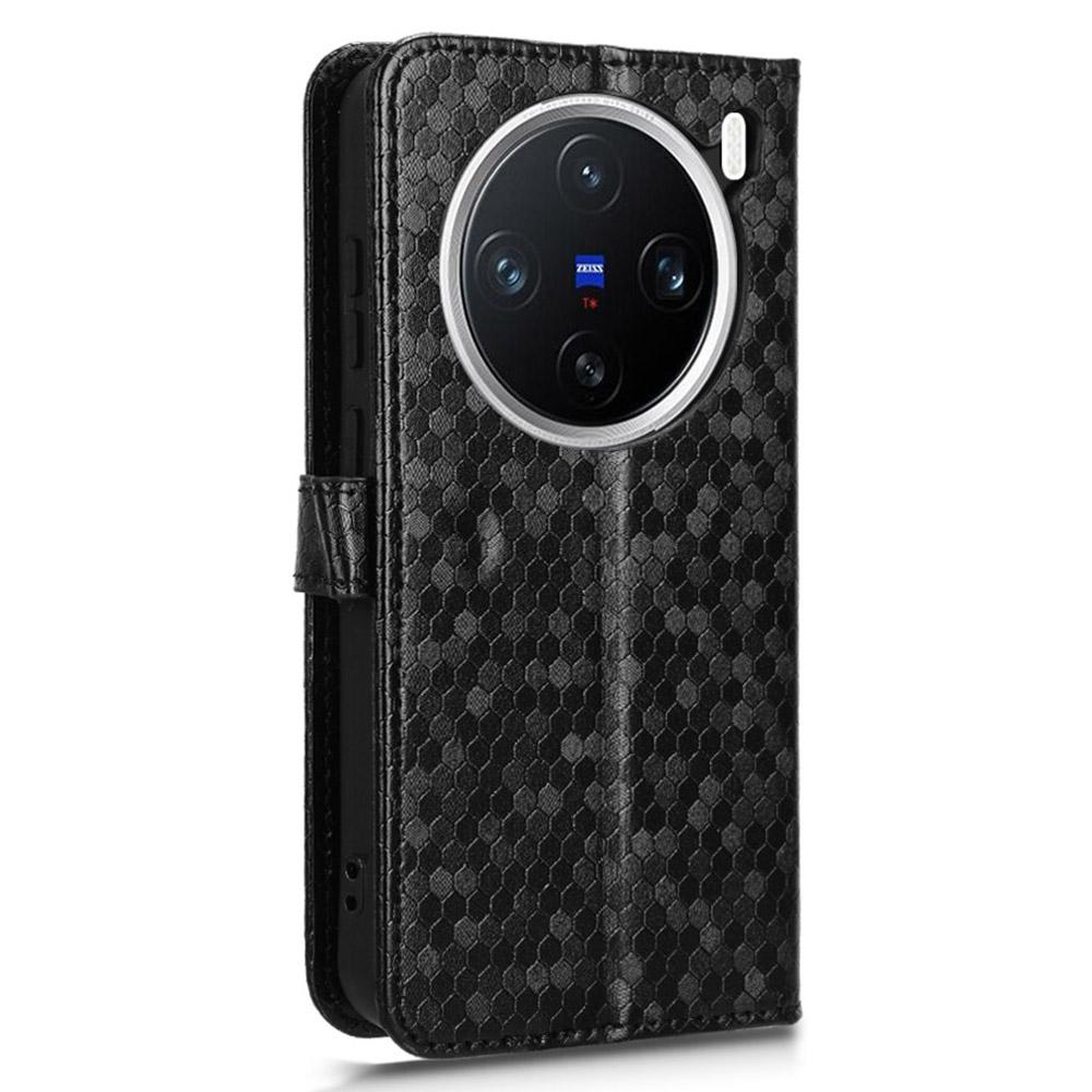 Для vivo X200 Pro mini 5G Чехол-кошелек С точечным узором Тиснение Искусственная кожа Чехол для телефона
