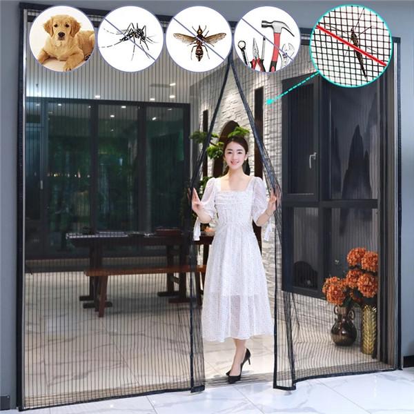 200*260CM Tool-free Magnetic Mosquito Net Summer Anti Bug Fly Door Curtains Mesh Automatic Closing Door Screen Magic Mesh Screen