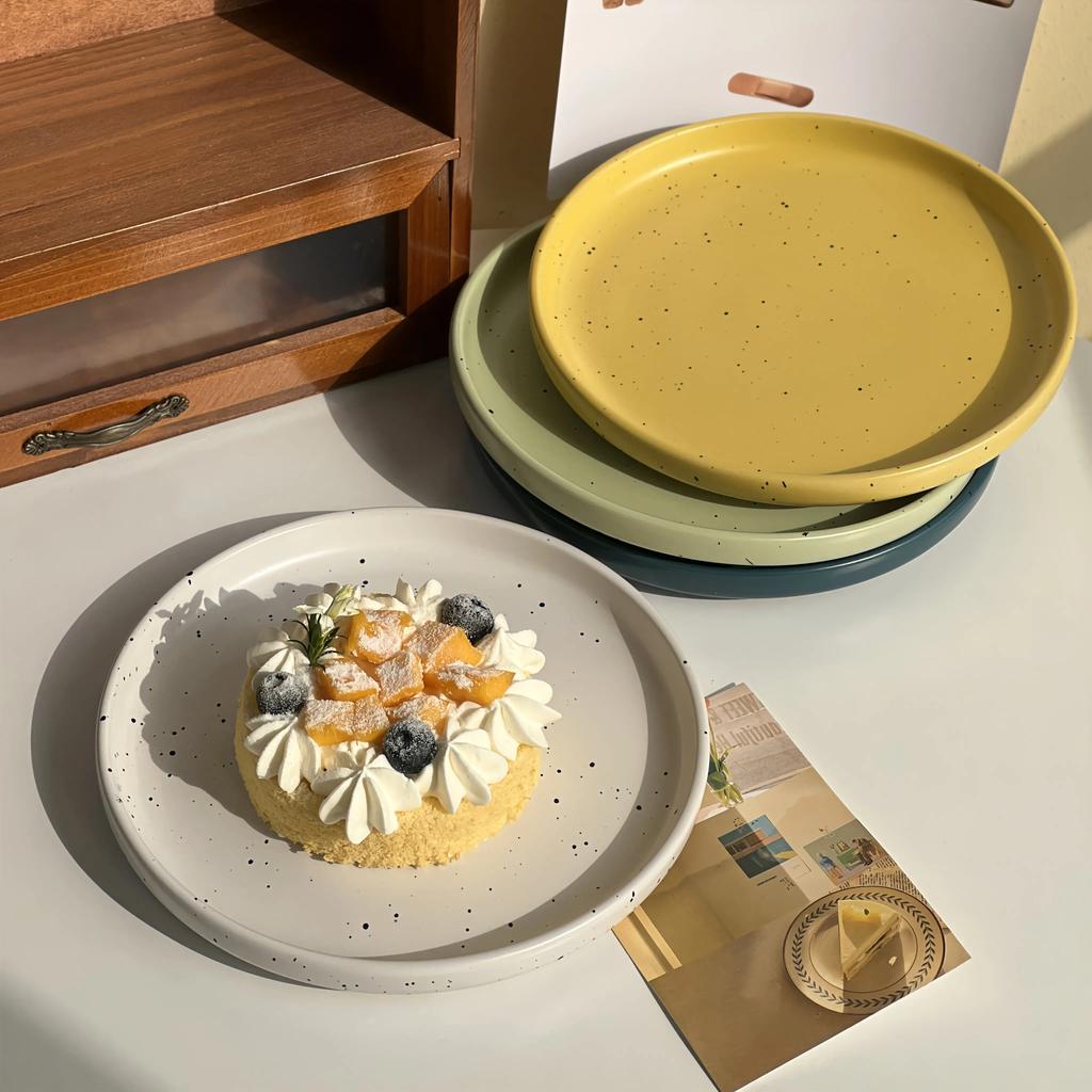 В стиле Инс Винтажные керамические тарелки Ресторан Западный стейк Паста Тарелка Простой бытовой поднос для фруктов десертов закусок