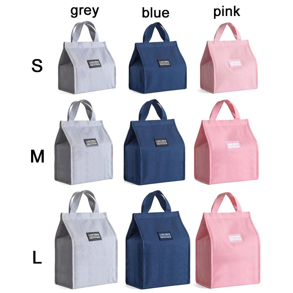 1Pcs New S/M/L Insulated Thermal Bag Waterproof Portable Lunch Box Storage Bag Kid Student