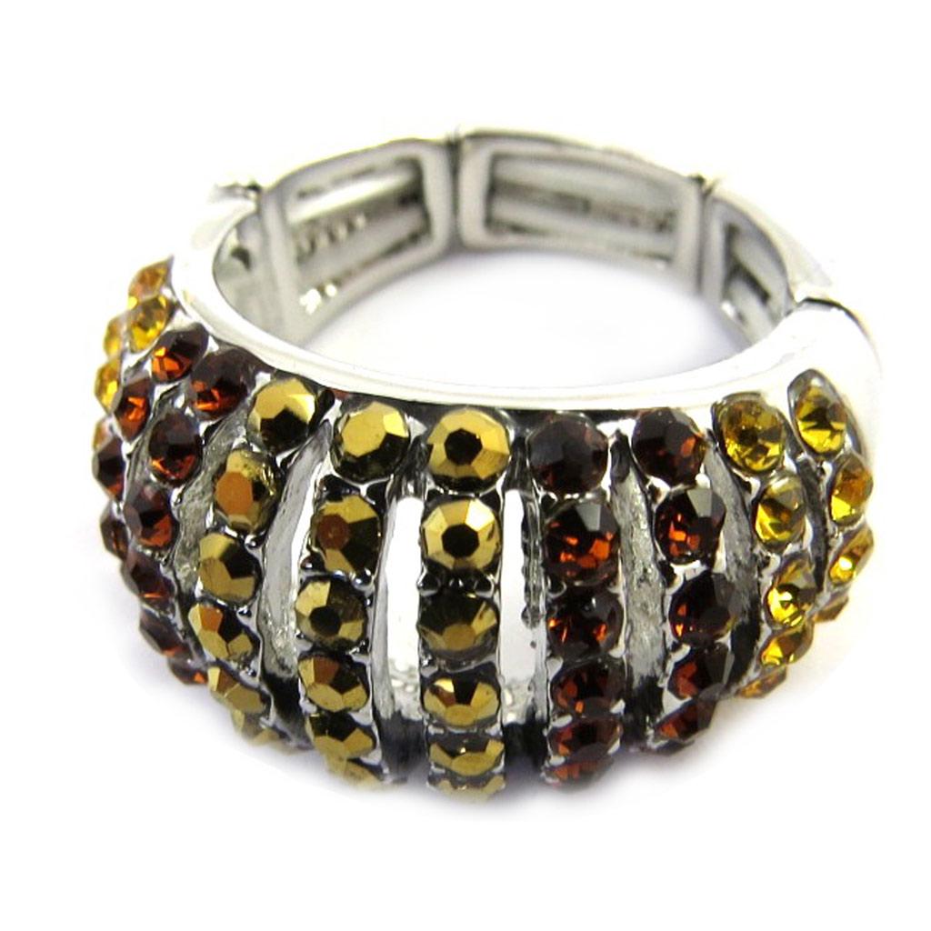 Les Trésors De Lily [M1858] - Золотисто-коричневое дизайнерское кольцо «Сисси».