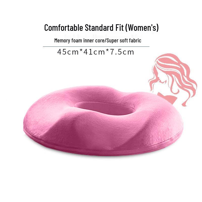 Memory Foam Breathable Cushion for Office Chair and Car - Relieves Long Sitting Discomfort
