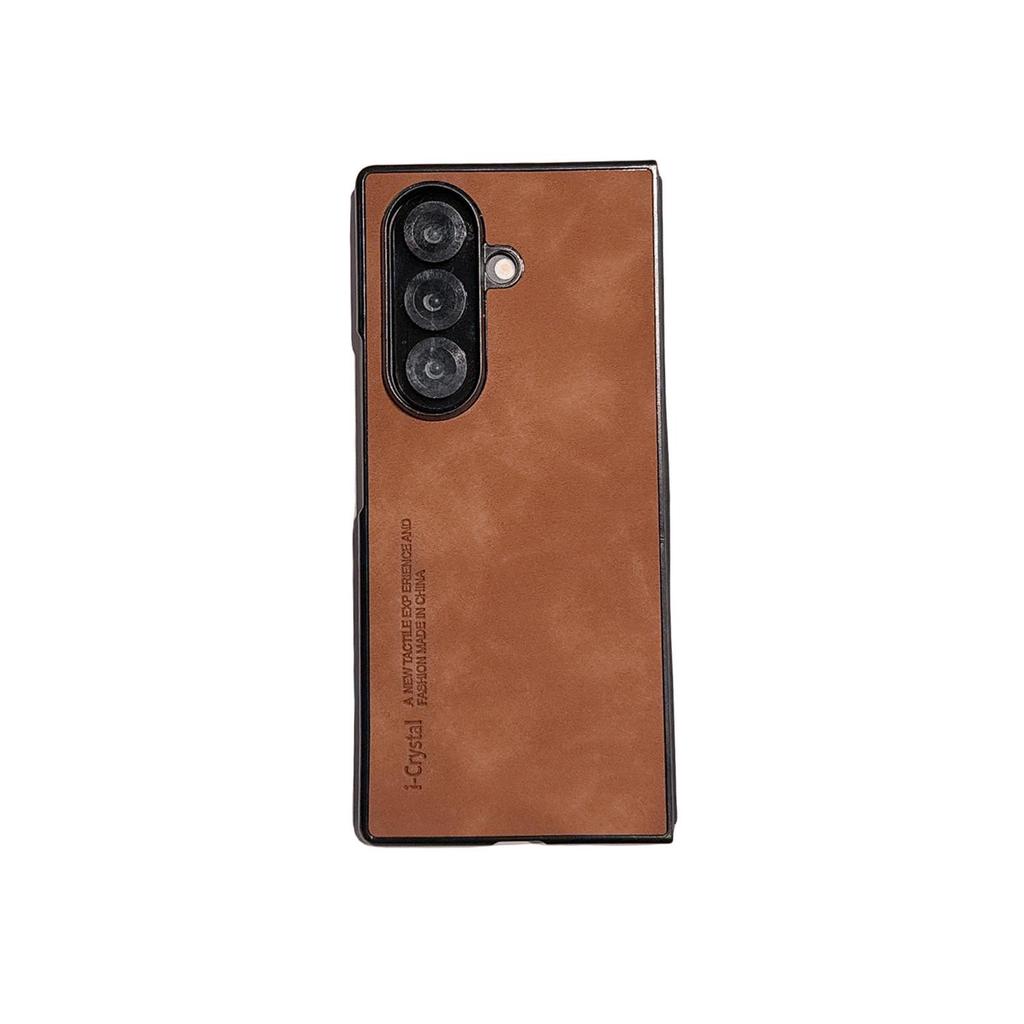 Флип-кейс из овчины для Samsung Z Fold7: Роскошный, Отводящий тепло, Безопасный для кожи, Защита от падений