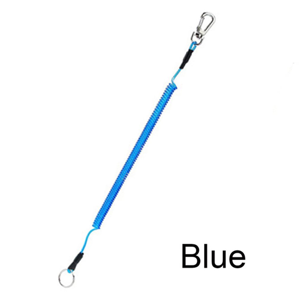 Fishing Accessories Secure Buckle Lock Tackle Spring Rope Keychain Lanyard Fishing String