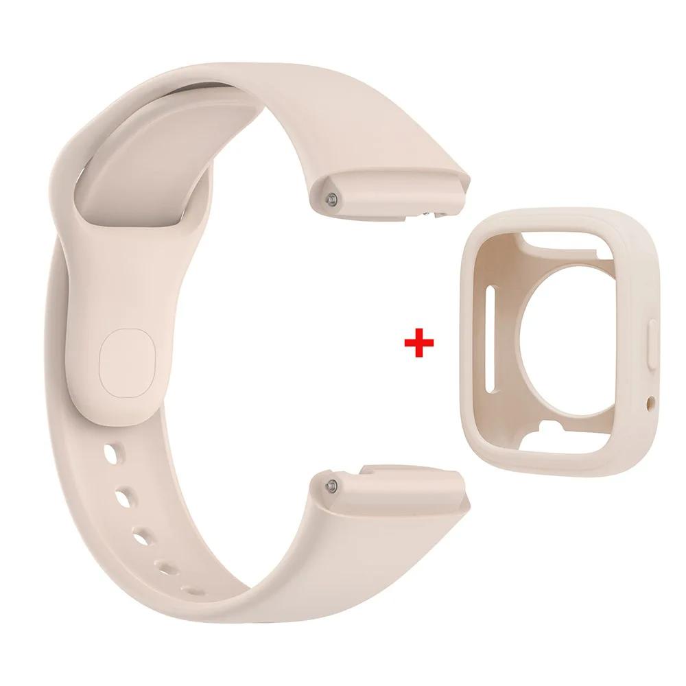 Силиконовый ремешок для Redmi Watch 3 Active/Lite браслет ремешок + защитный чехол