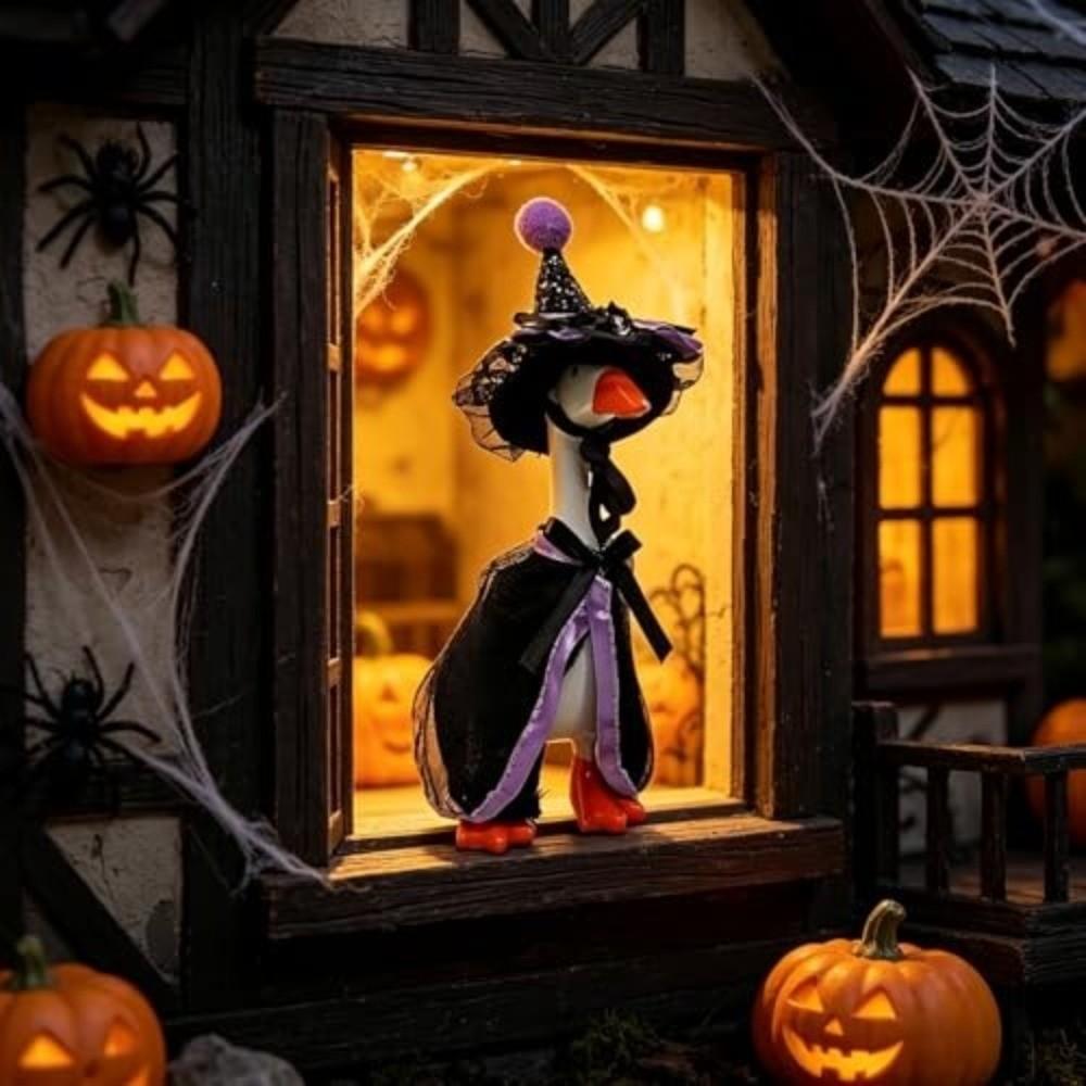 1 Set Tool-Free Installation Doll Witch Cloak Halloween Creative Costume Halloween Party Decor
