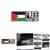 Customizable Auto Body Decal Free Palestine Flag Car Sticker Pvc Material