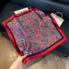 Spring and summer new Korean fashion sweet polka dot simulation silk small square scarf women's thin sunscreen silk scarf decorative small scarf