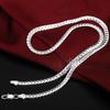 925 Sterling Silver 6mm Side Chain Necklace