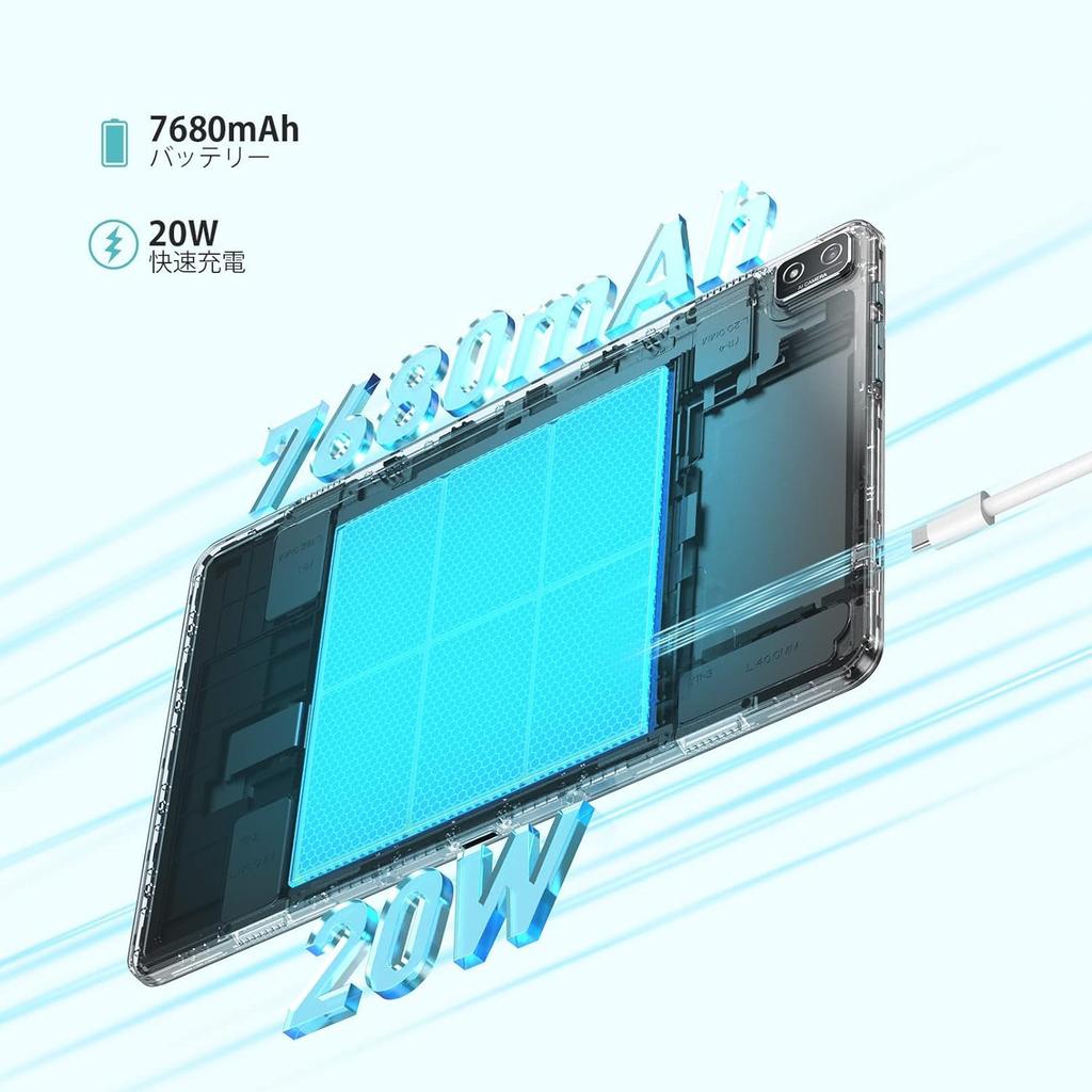 Headwolf HPad2 Large Android CPU to 8GB RAM 256GB ROM 2TB 2K x IPS Face GMS 7680mAh Large 20W PD Fast 4G Bluetooth Japanese Instruction Manual