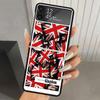 Флаг Великобритании Union Jack Англия Жесткий ПК Чехол для Телефона для Samsung Galaxy Z Flip 7 6 5 4 3 Черный ZFlip7 ZFlip6 Flip5 Flip4 Flip3 5G Печать