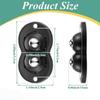 4Pcs Stainless Steel Mini Caster Wheels Black Appliance Wheels Paste Mini Roller  Furniture Box