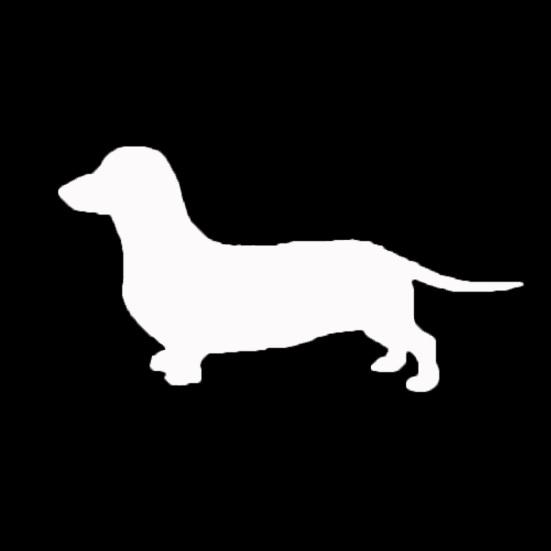 Cute Dachshund Dog Body Window Car-Styling Vehicle Sticker Decals Decoration