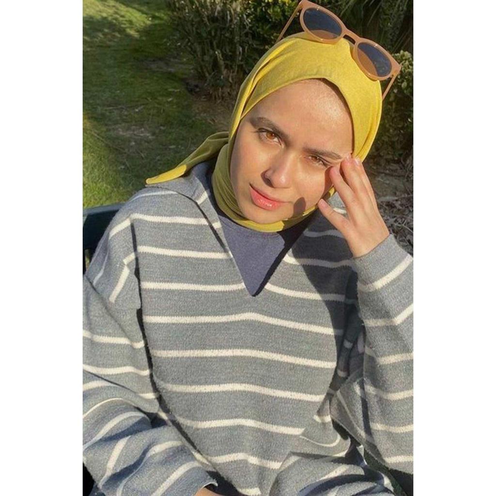 Premium Jersey Hijab Yolk