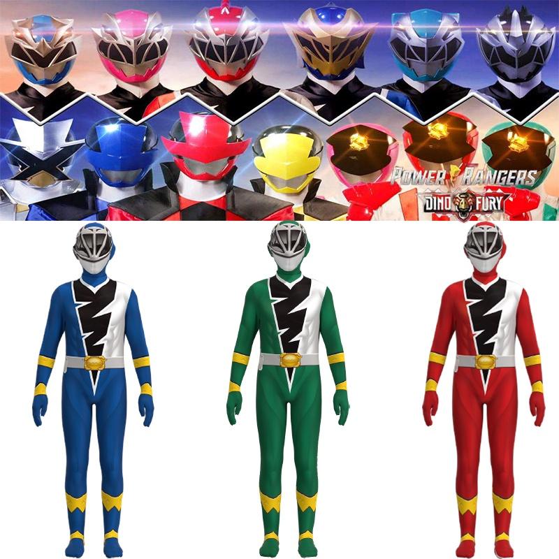 Polyester Kishiryu Sentai Ryusoulger Jumpsuit For Kids' Halloween Party