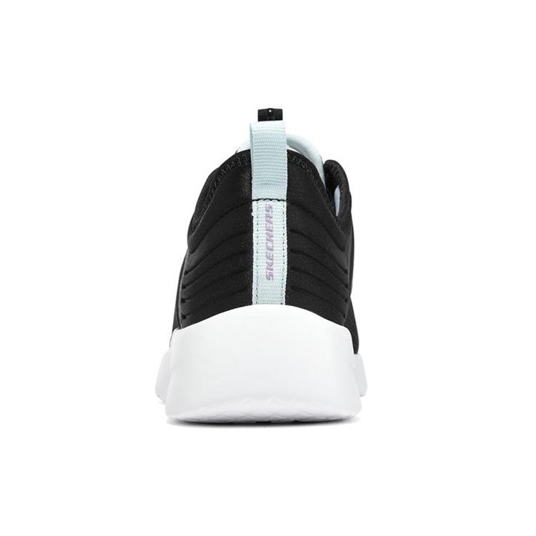 Skechers Dynamight 2.0 Амортизация Сетчатый Материал Синтетическая Кожа Низкие Кроссовки Женские Черный Зеленый 149547-BKAQ