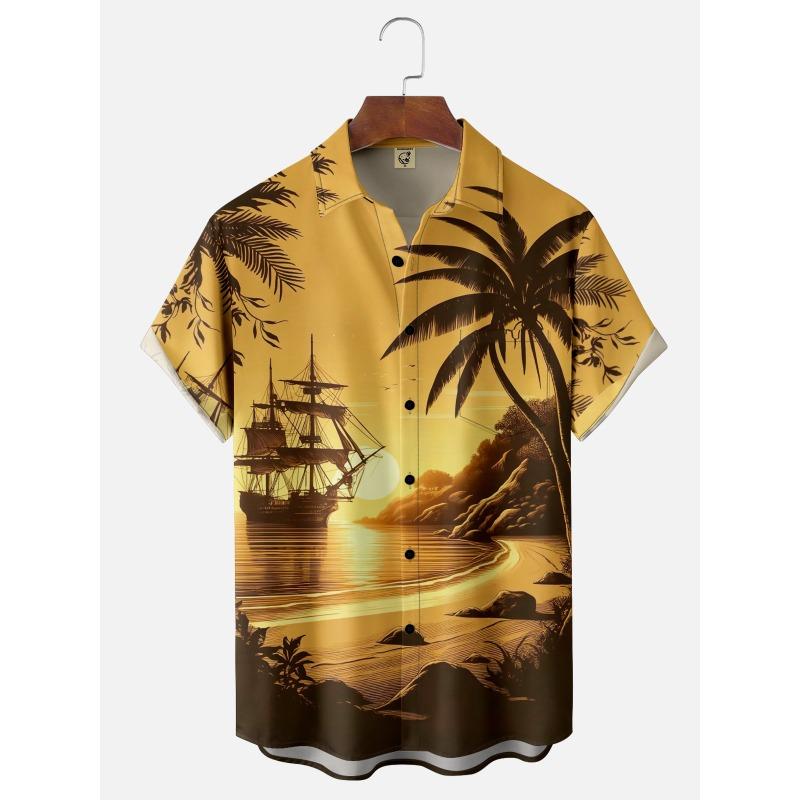 Мужская рубашка Hawaii с 3D-принтом и забавными мультяшными животными, топы с короткими рукавами, летняя повседневная мужская одежда, уличная модная рубашка для мальчиков