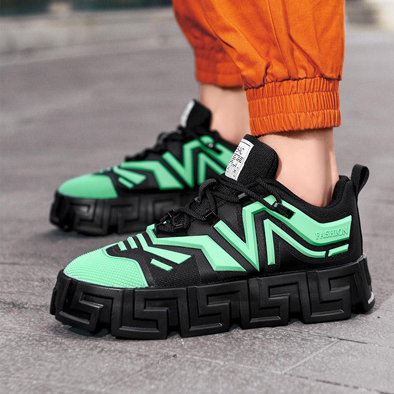 Нескользящая резиновая подошва, мужская стильная обувь, повседневная обувь для занятий спортом на открытом воздухе, студенческая обувь с низким верхом, модная обувь