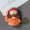 Cartoon European Jesus Van Gogh Mona Lisa Yoga Charming Legs 3D Resin Magnet Fridge Magnets Room Decoration Refrigerator Sticker
