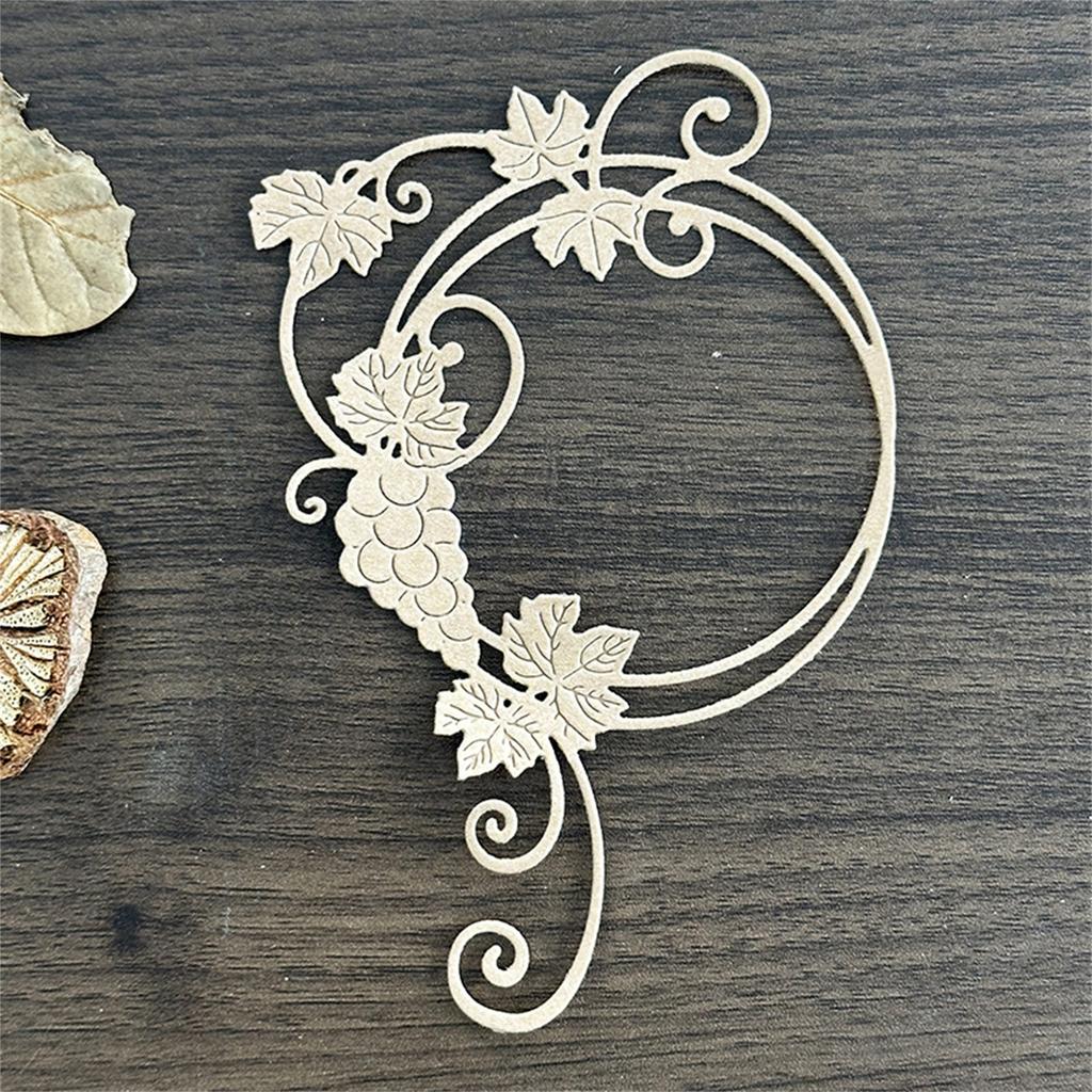 Вырубка «Виноградный венок» для скрапбукинга, изготовления открыток, декоративного тиснения бумаги для фотоальбома, вырубные ножи из углеродистой стали