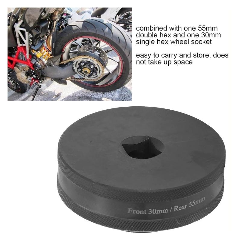 Модернизированный инструмент для установки колесных гаек 55 мм + 30 мм, удобный и надежный инструмент для ремонта мотоциклов 1098 1198 1199S, прочный