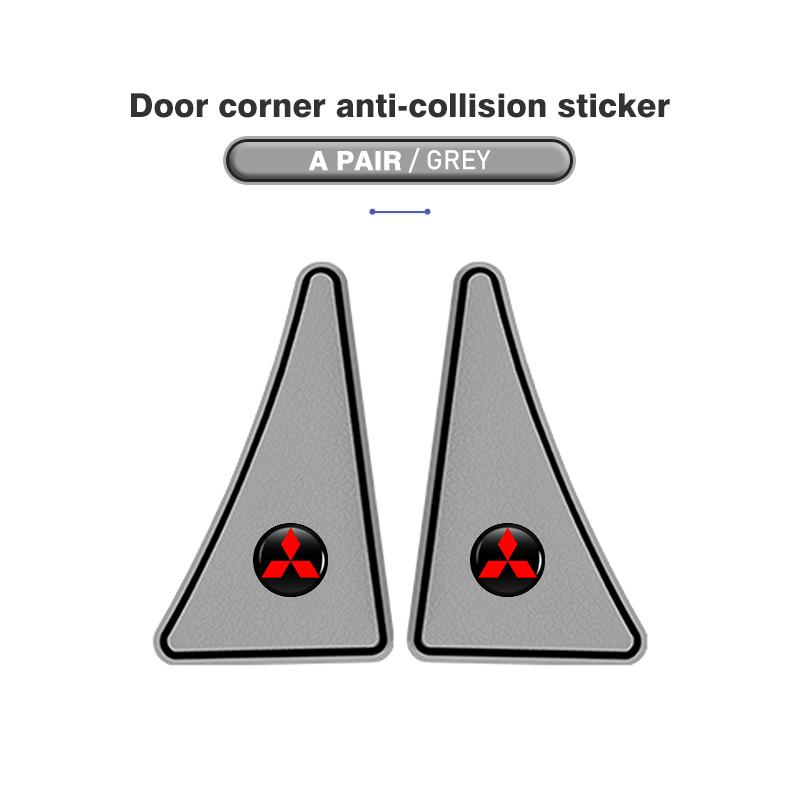 2pcs PVC Car Door Edge Protector Sticker Anti Collision Anti-scratch Accessories For Mitsubishi Outlander Lancer L200 ASX Pajero