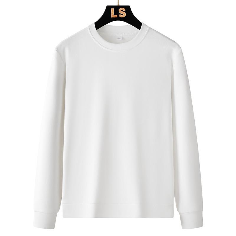 Мужская осенне-зимняя флисовая толстовка с круглым вырезом и флисовой футболкой с длинным рукавом Корейская версия повседневной толстовки с капюшоном Trend Fashion Base Top