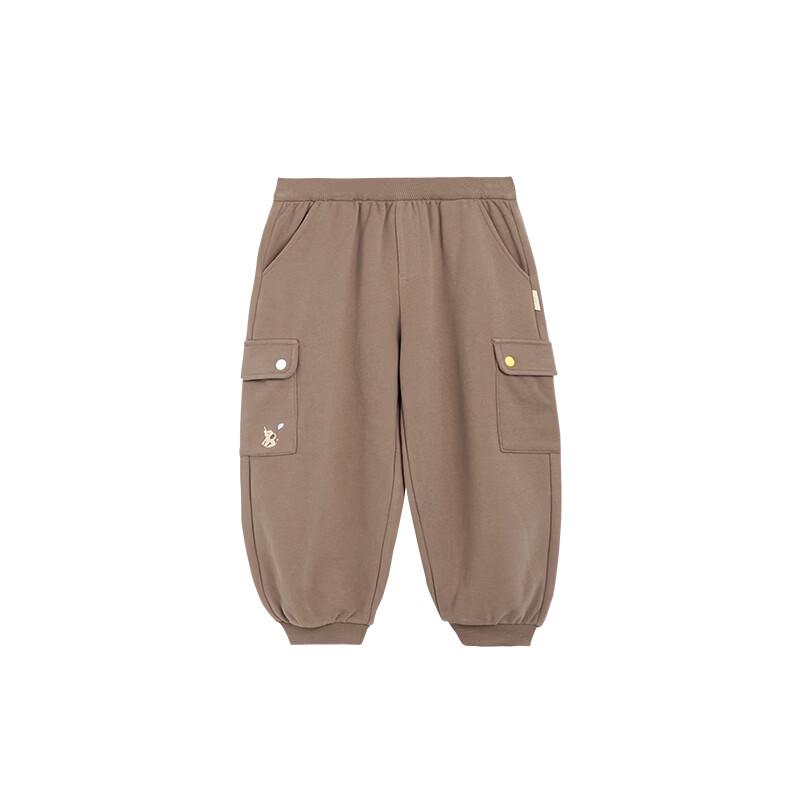 White Wheat Kids' Cartoon Embroidered Cargo Jogger Pants