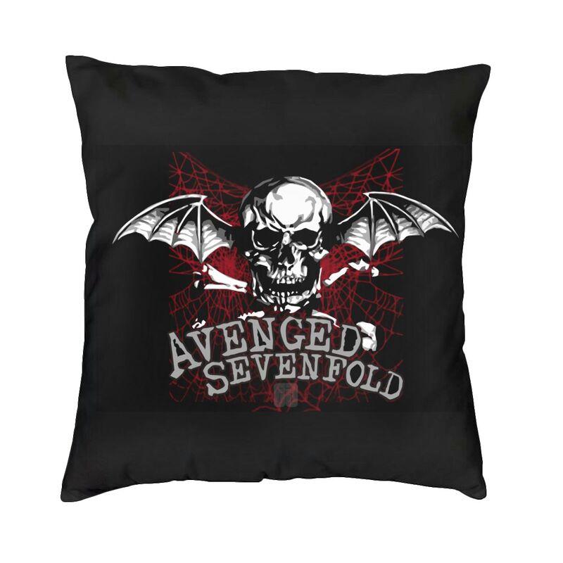 Custom Nordic Style Sevenfolds-Avenged Heavy Metal Cushion Cover Soft Pillow Case For Sofa Square Pillowcase Bedroom Decoration