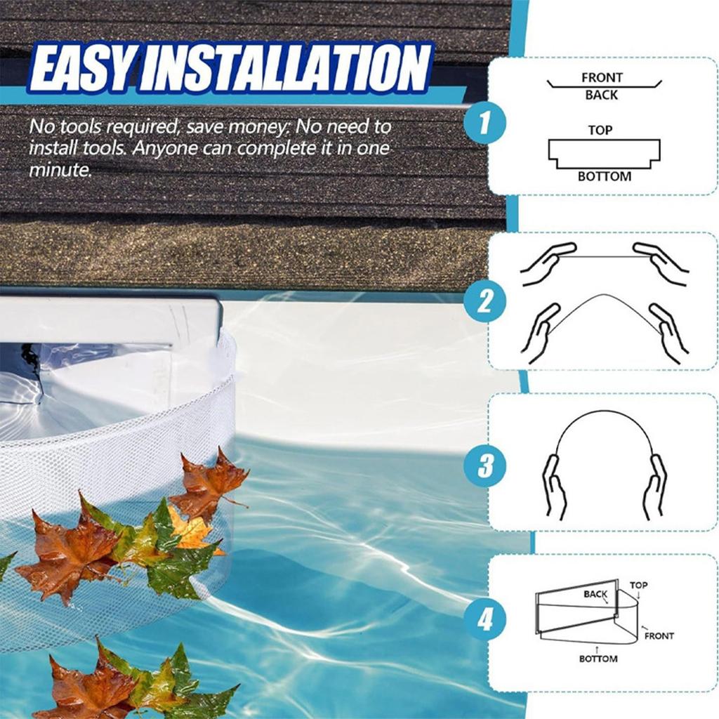 Плавание для системы скимминга масла защитного бассейна, плавательный сачок из нержавеющей стали, сачок для листьев для помещений или земли, 18 × 80 см