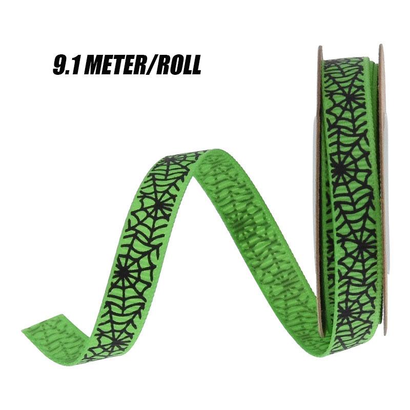 5/10 ярдов 10/15/25 мм хэллоуин украшения Grosgrain лента напечатанная хэллоуин лента для свадьбы рождественское украшение DIY обертка