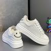 Men's Shoes Summer New Breathable Thick-soled Heightening Board Shoes Fashionable Versatile Sports and Leisure Shoes Men's White Shoes