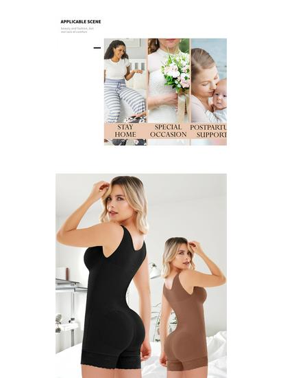 2024 Трансграничный боди для коррекции фигуры по всему телу с застежкой-молнией в области промежности