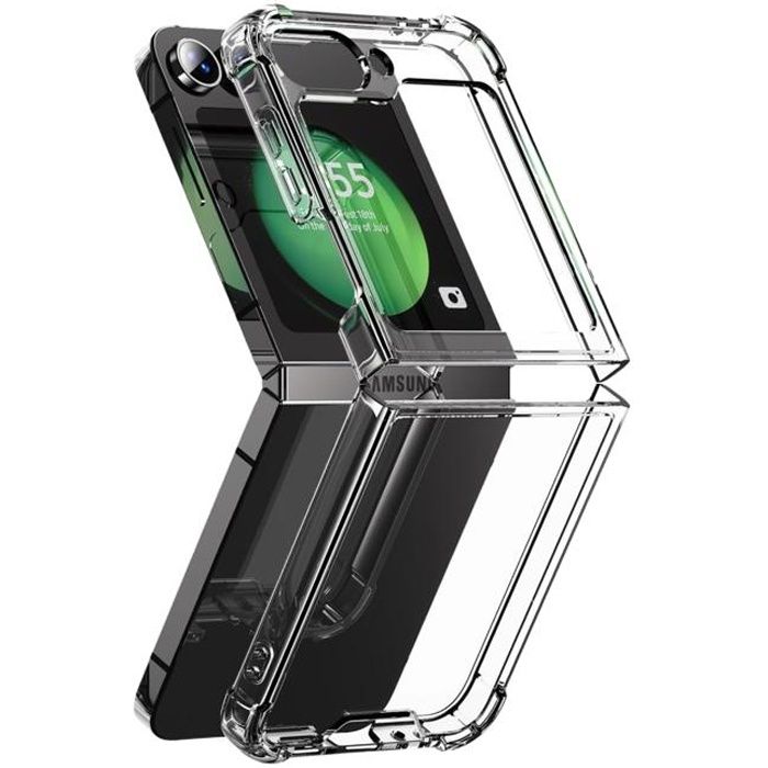 Coque pour Samsung Galaxy Z FLIP 6 - Antichoc Protection Silicone Souple Transparent Phonillico®