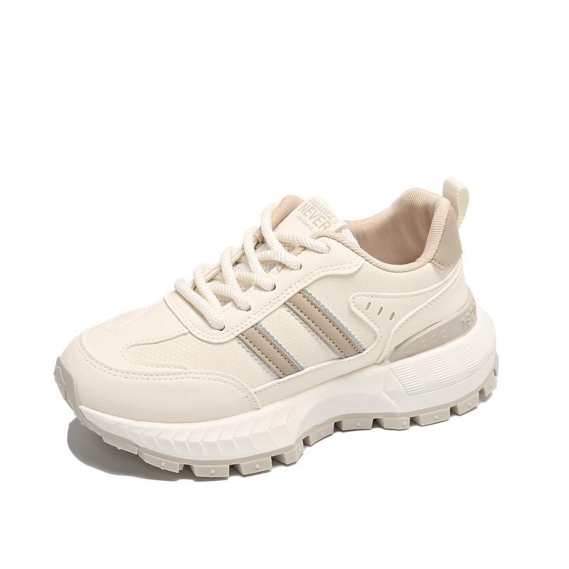 Модные кроссовки женские 2024 осень новые винтажные универсальные повседневные легкие на толстой подошве обувь для папы обувь на платформе