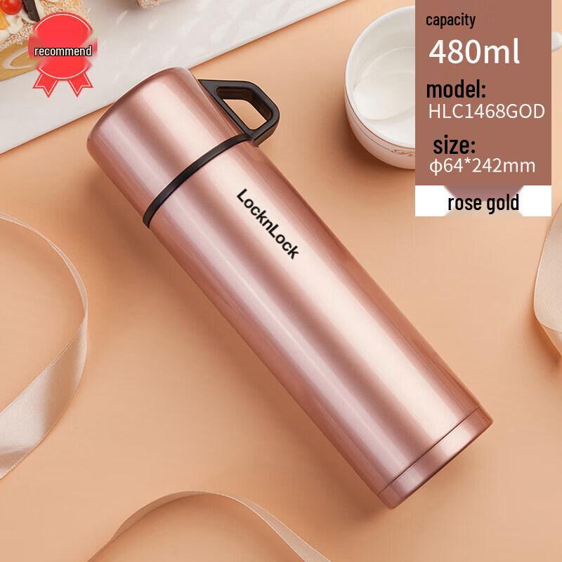 Lock&Lock LHC1468 Portable Stainless Steel Insulated Bottle