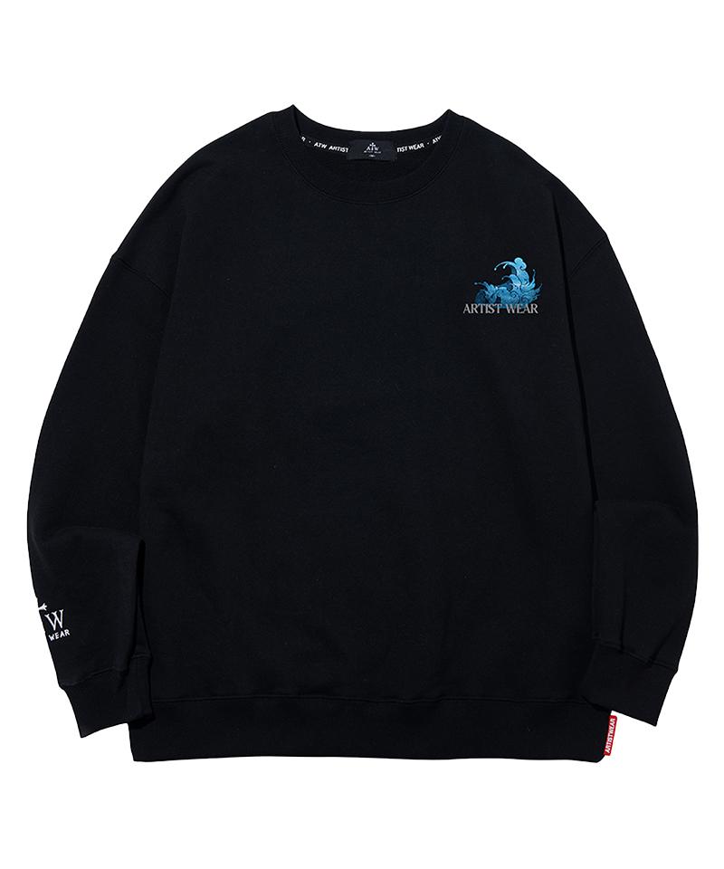 ARTISTWEAR [Atw] Moonlight Whale Sweatshirt