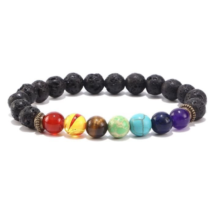 Collier - Arbre de vie - 7 Chakras - Pierre naturelle - Longue chaîne