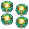 CHASO Small LED Magnetic for Plastic Gundam Model Miniature Button Cell Battery Yellow Lights, 4-Piece Set, Switch, Wireless, Models, Figures, Kits,