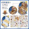Kawaii 3D Cartoon Corner Miniature Scene Stickers Visual Stacking DIY Toys Games Pocket Hut Scrapbook Stickers Children's Gifts