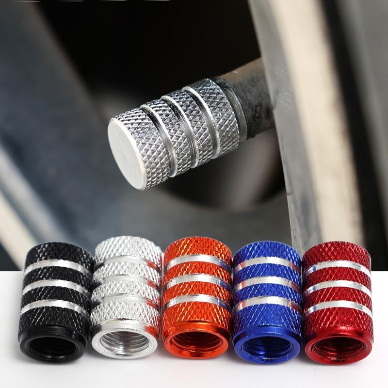 4/1PCS Car Tire Valve Stem Caps Bolt Aluminum Dustproof Valve Caps Motorcycle Bike Tires Valves Tyre Stem Valve Caps Thread Caps