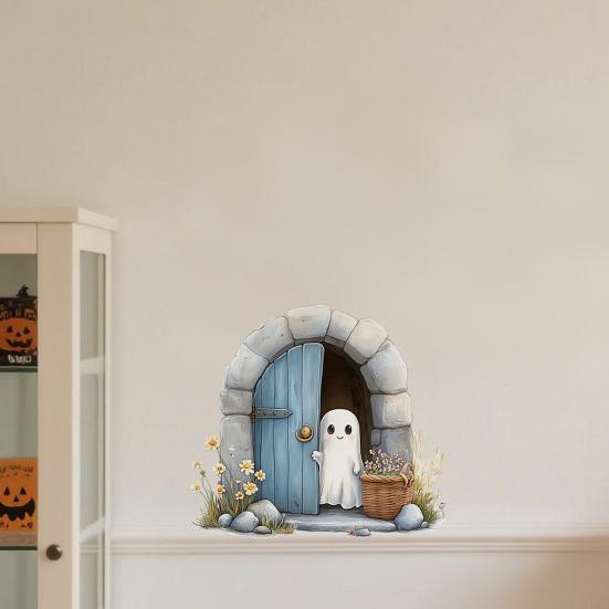 3D Funny Realistic Wall Sticker Removable Peel And Stick Wall Decal with 3D Effect for Bedroom Door Corner Baseboard Decor